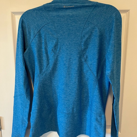 Champion Heathered Blue Full zip -size small - Picture 6 of 6